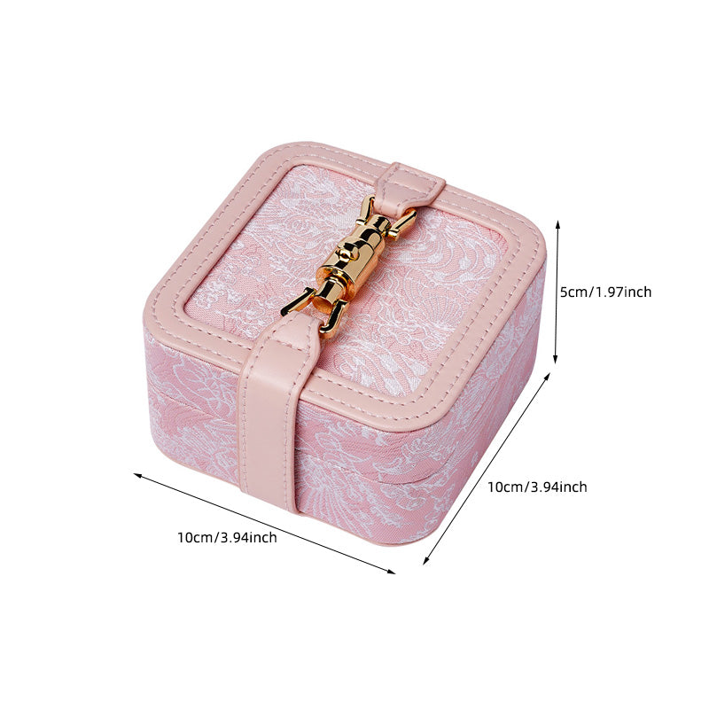 Vintage Jacquard Jewellery Box