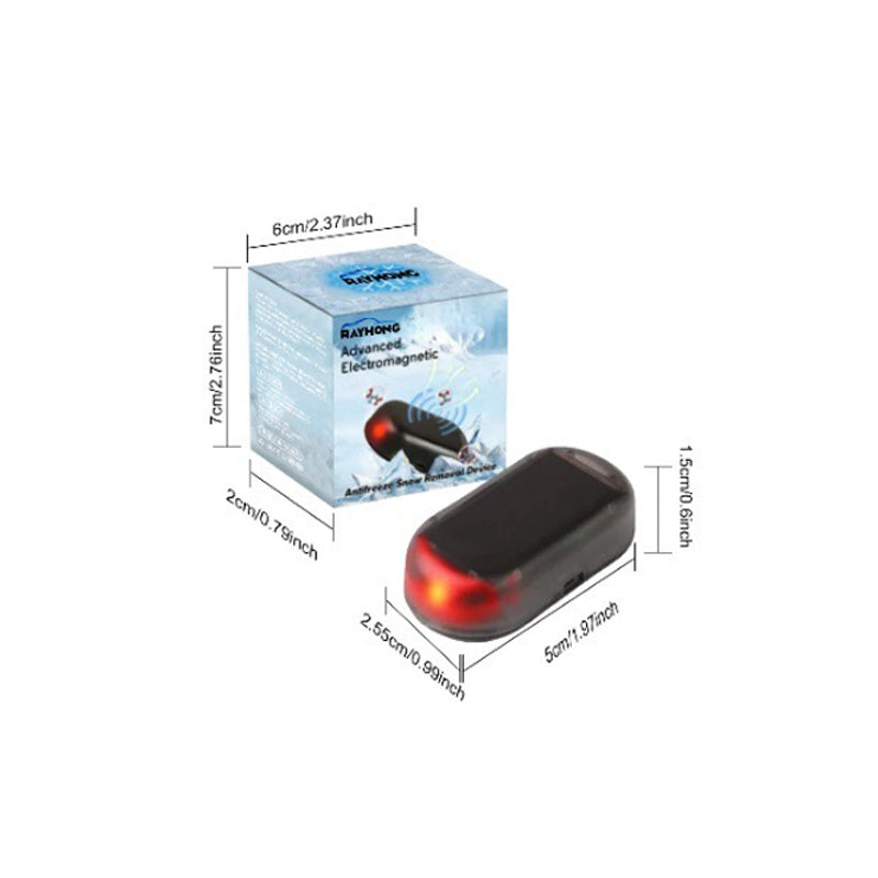 Electromagnetic wave antifreeze and snow removal device
