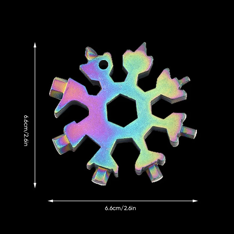 18-in-1 stainless steel snowflakes multi-tool