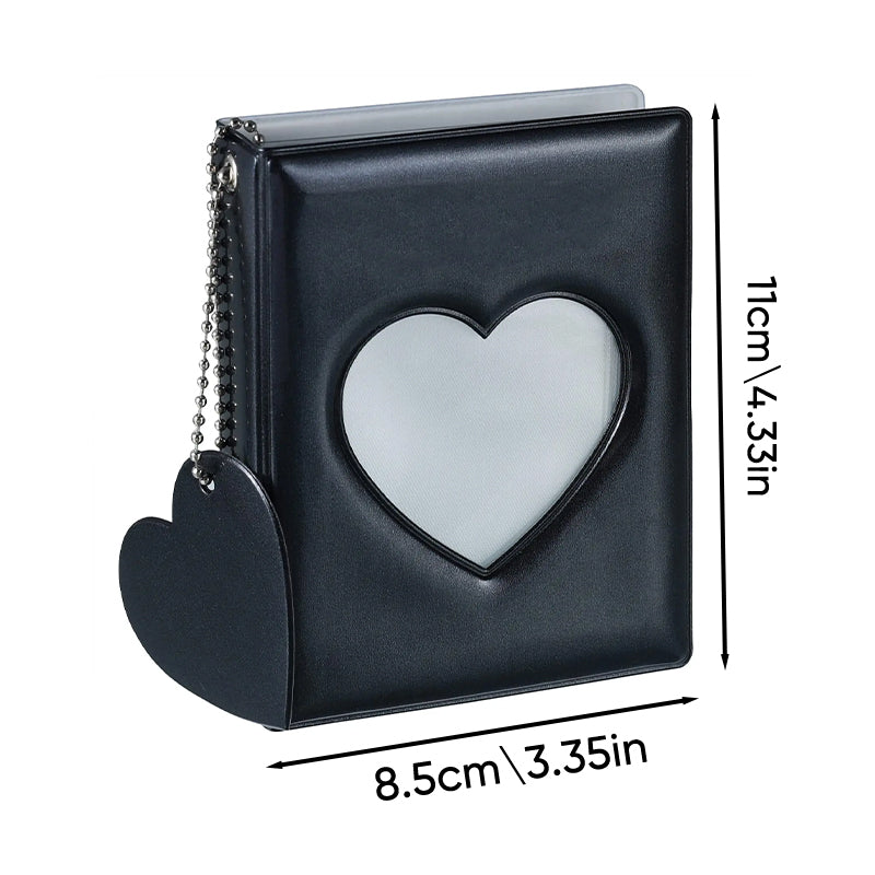 Heart-Shaped Mini Photo Album