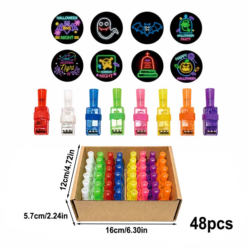 Halloween pattern finger projector lights