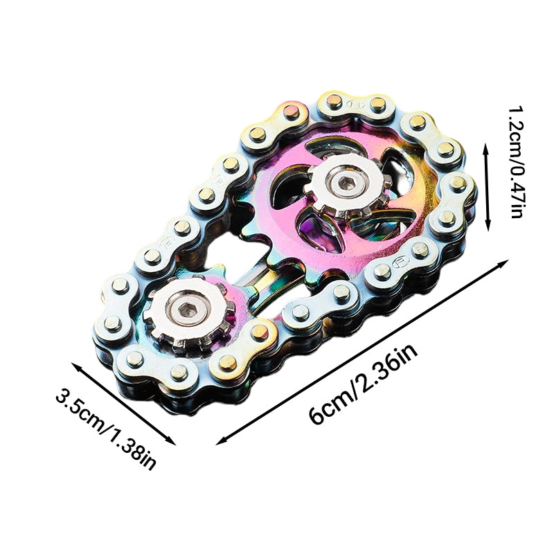 Fingertip Gear Wheel Chain Toy