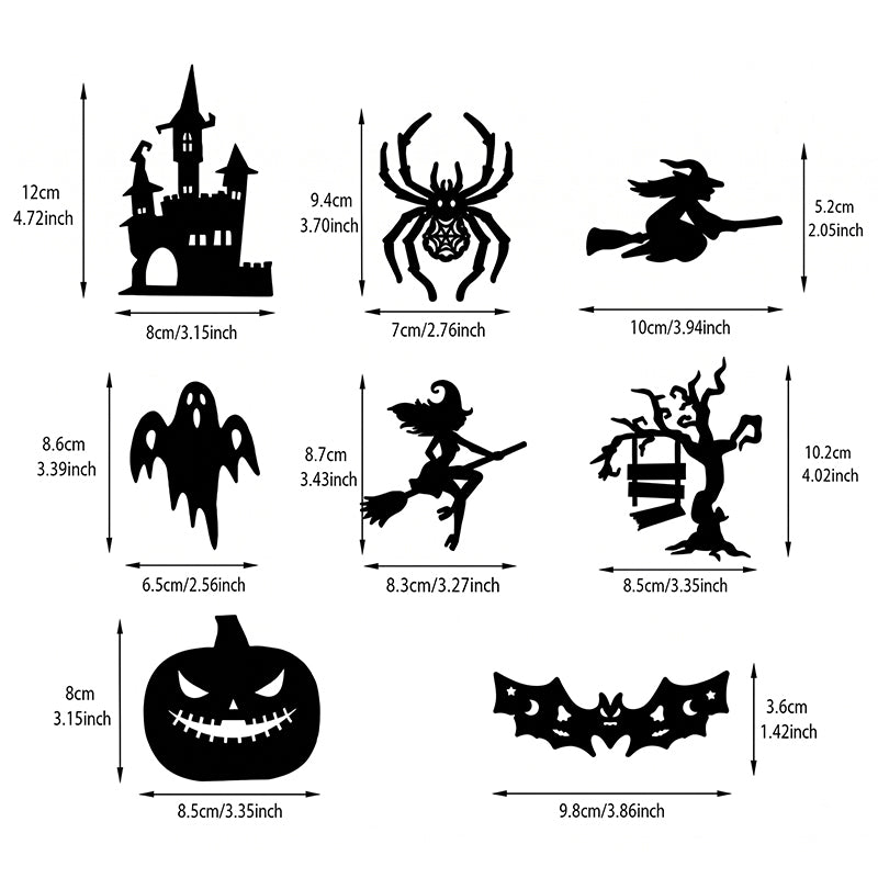 3D Halloween Hollow-Out Wall Stickers
