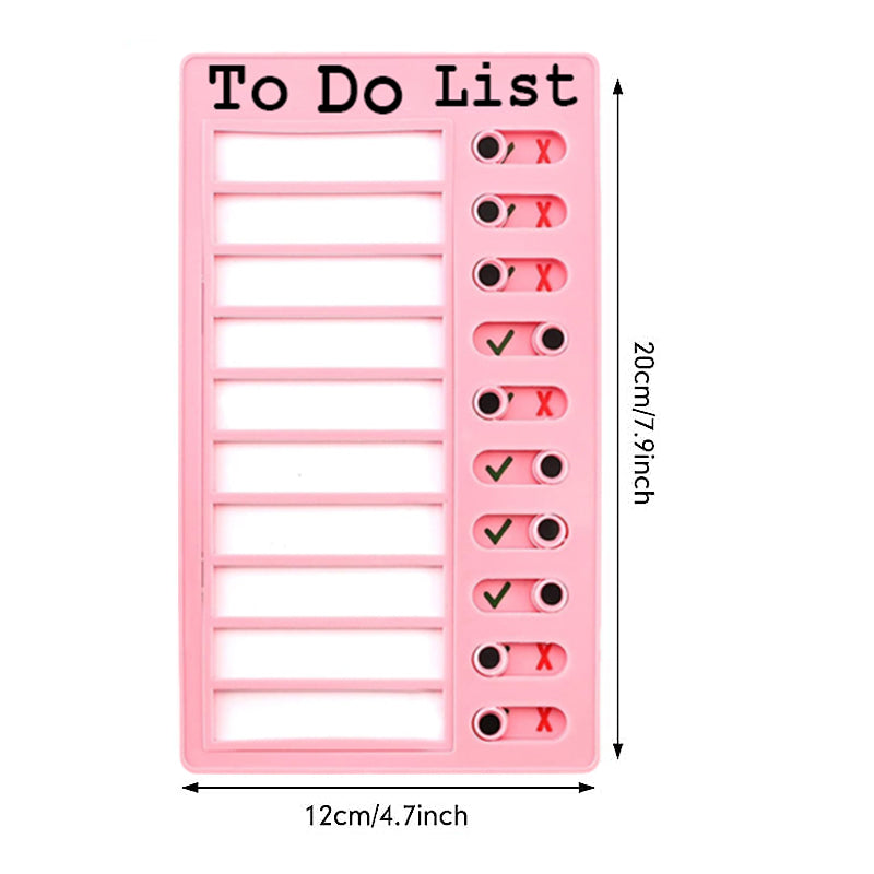 Plastic Sticky Notes Checklist+Daily Routine Chart