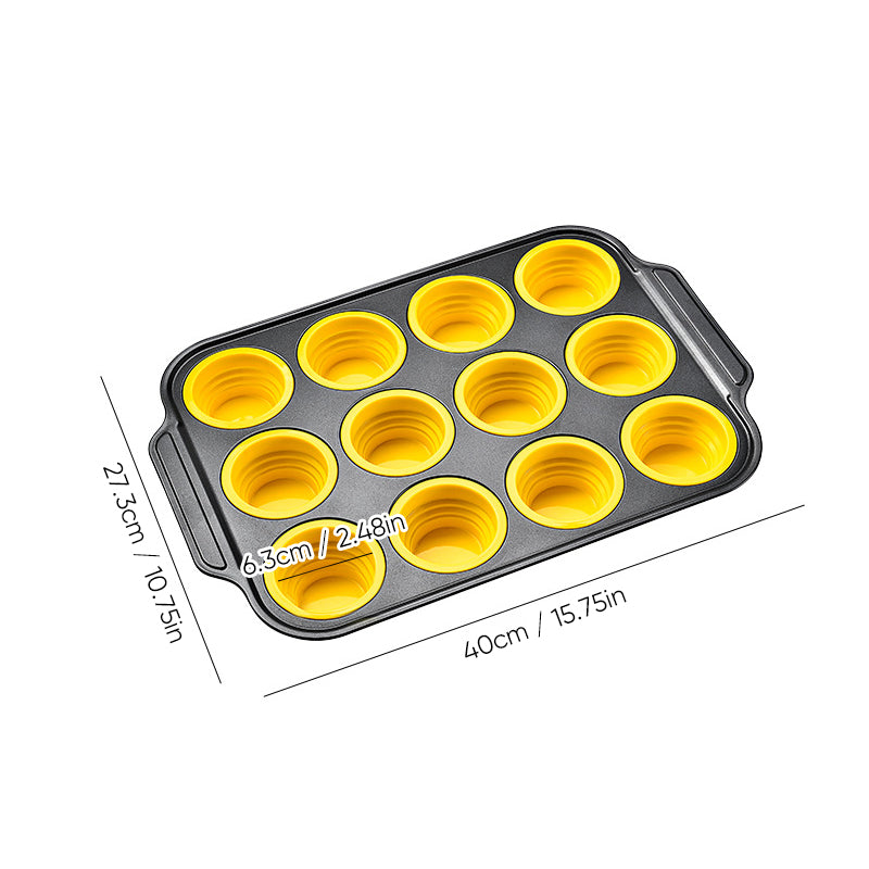 Press-type Silicone Muffin Pans