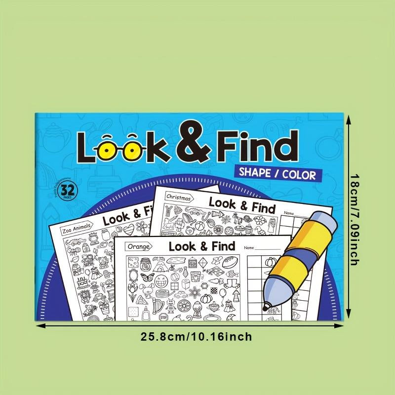 Kids Hidden Object Coloring Book
