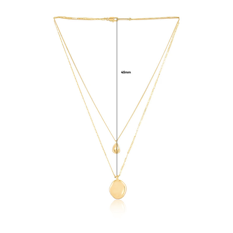 Irregular Double Layer Necklace