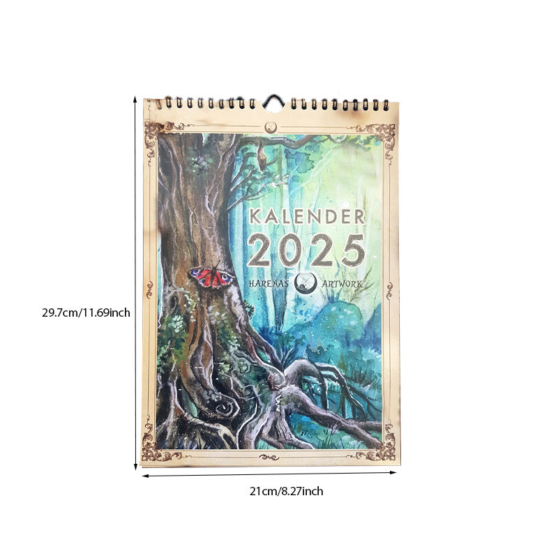 Illustrated wall calendar 2025