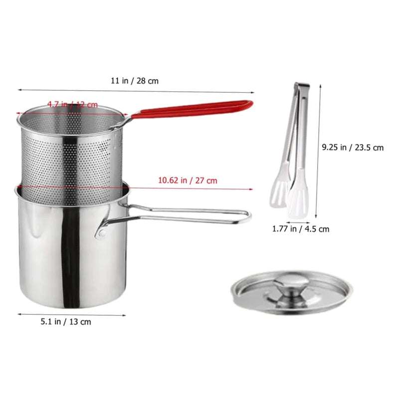 Multifunctional 304 Stainless Steel Fryer