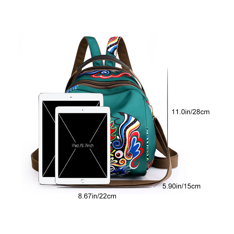 Printed Round Shoulder Bag