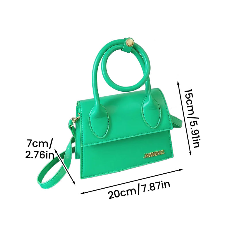 Stylized Flap Handbag
