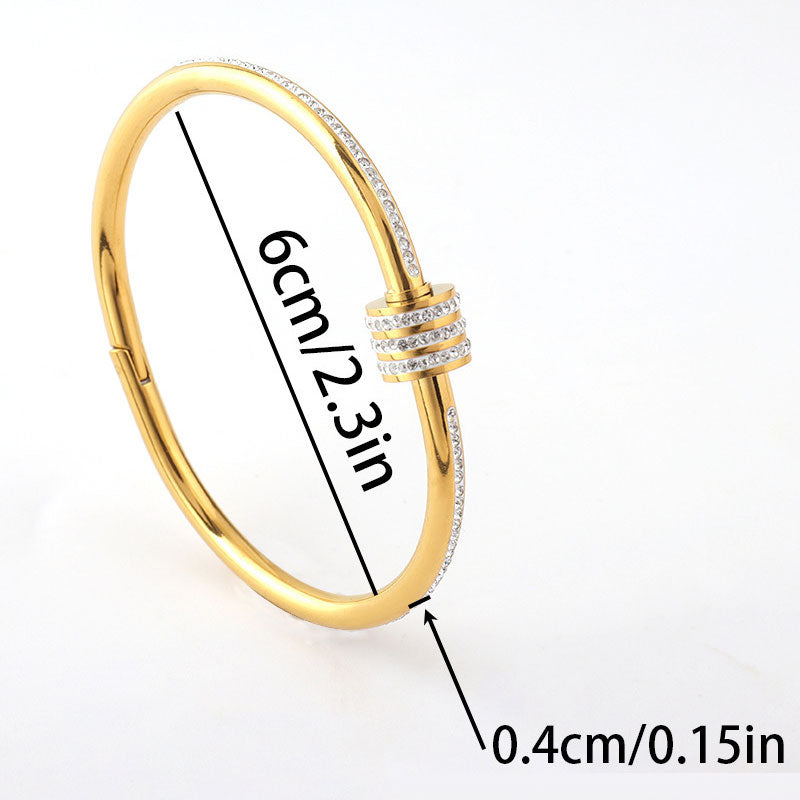 Stainless Steel Versatile Delicate Bangles