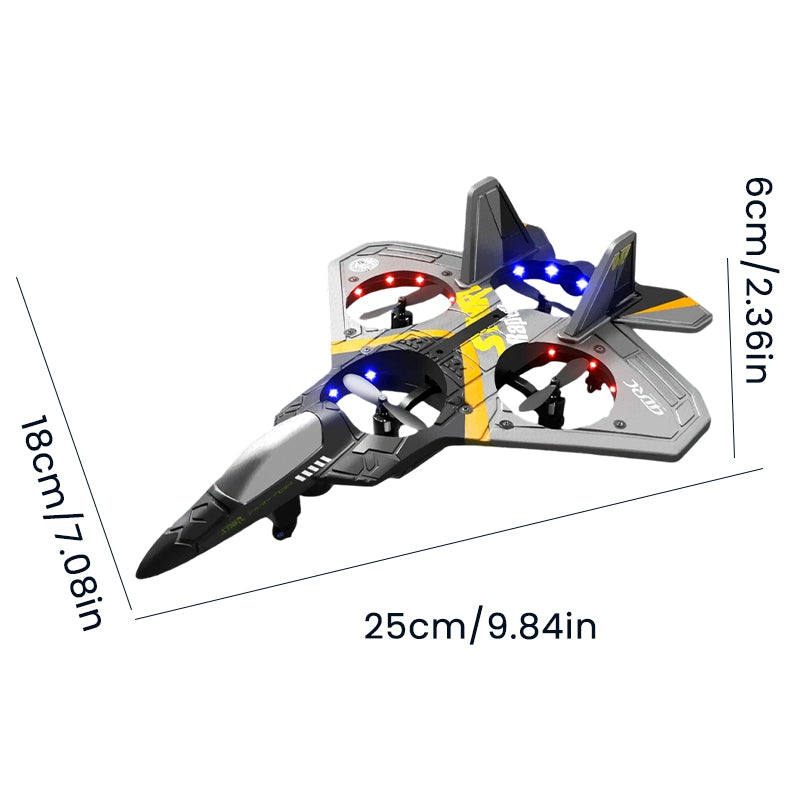 4-Motor RC Fighter Plane Toy with Gravity Control