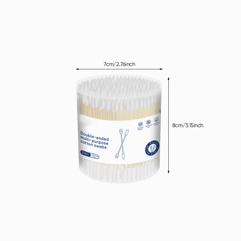 Double-ended cotton swabs