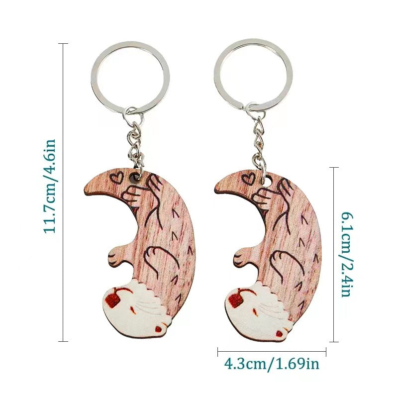 Lovers Otter Keychain