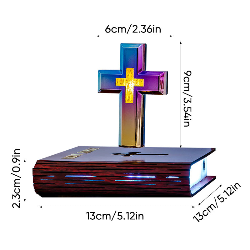 Magnetic Levitating Lamp Floating Cross