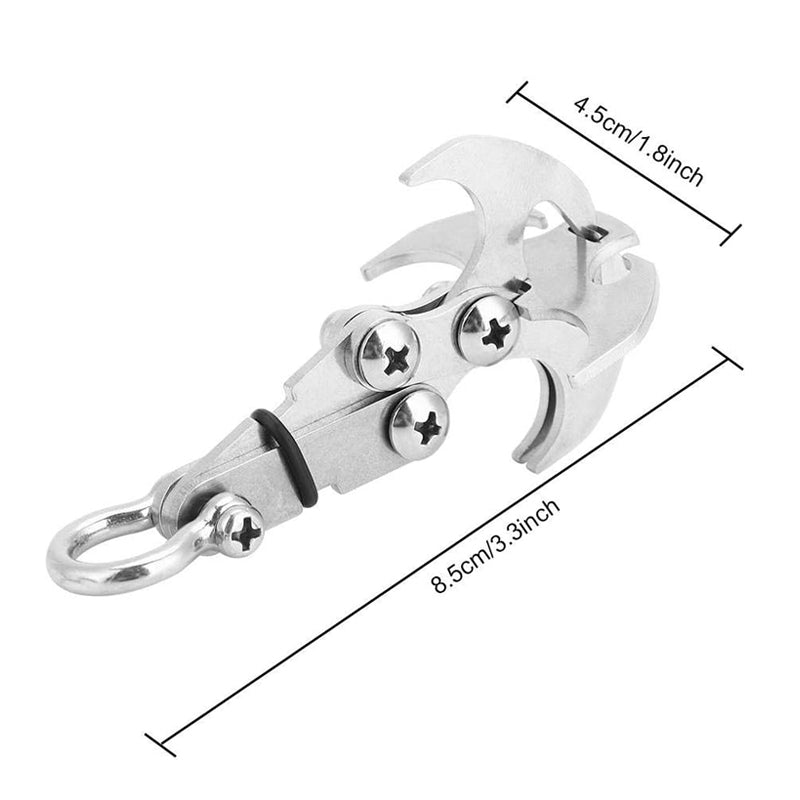 🪝Stainless Steel Survival Folding Grappling Gravity Hook🪝