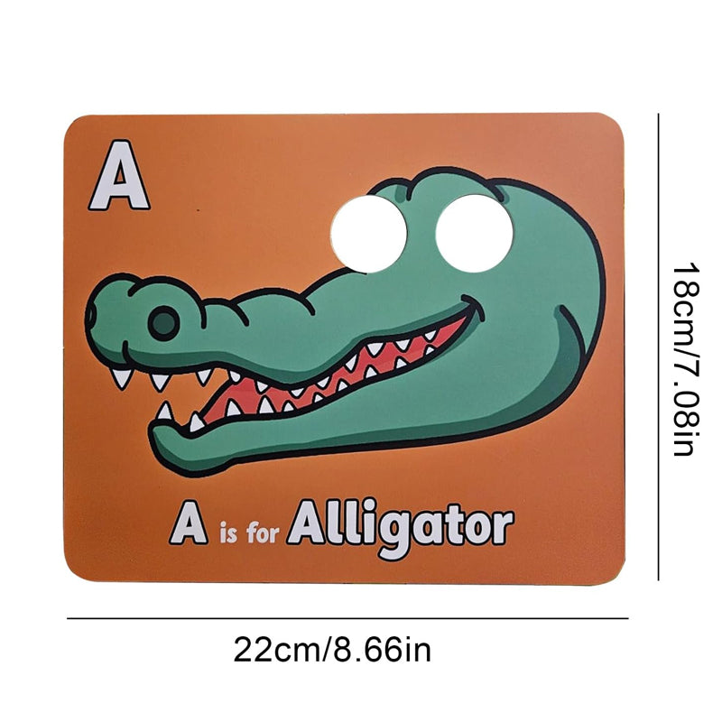 Alphabet ABC Flash Cards with Animal Masks