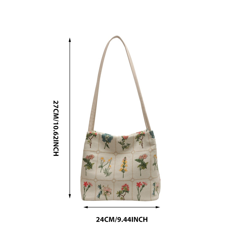 Embroidered Trend Tote Bag