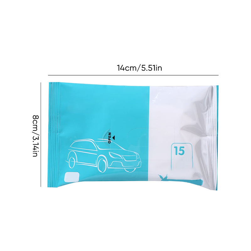Wipes for removing oil films on car glass