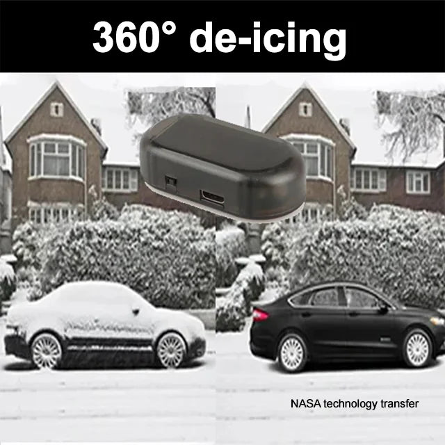 Electromagnetic wave antifreeze and snow removal device