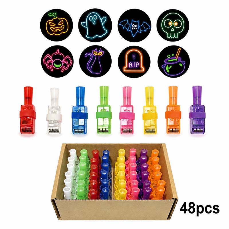 Halloween pattern finger projector lights