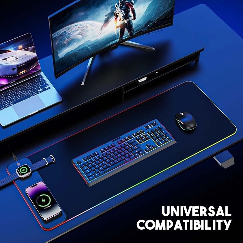 3 in 1 Wireless Charging RGB Gaming Mouse PAD