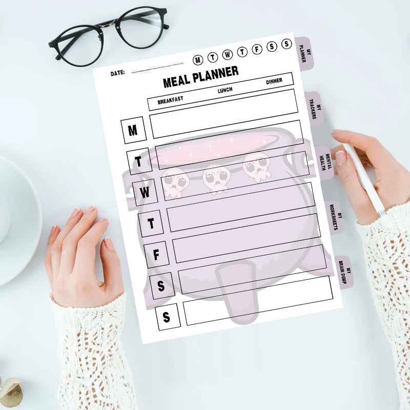 Pastel Goth ADHD Planner