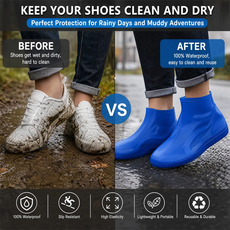 Outdoor Reusable Latex Rain Boot Covers
