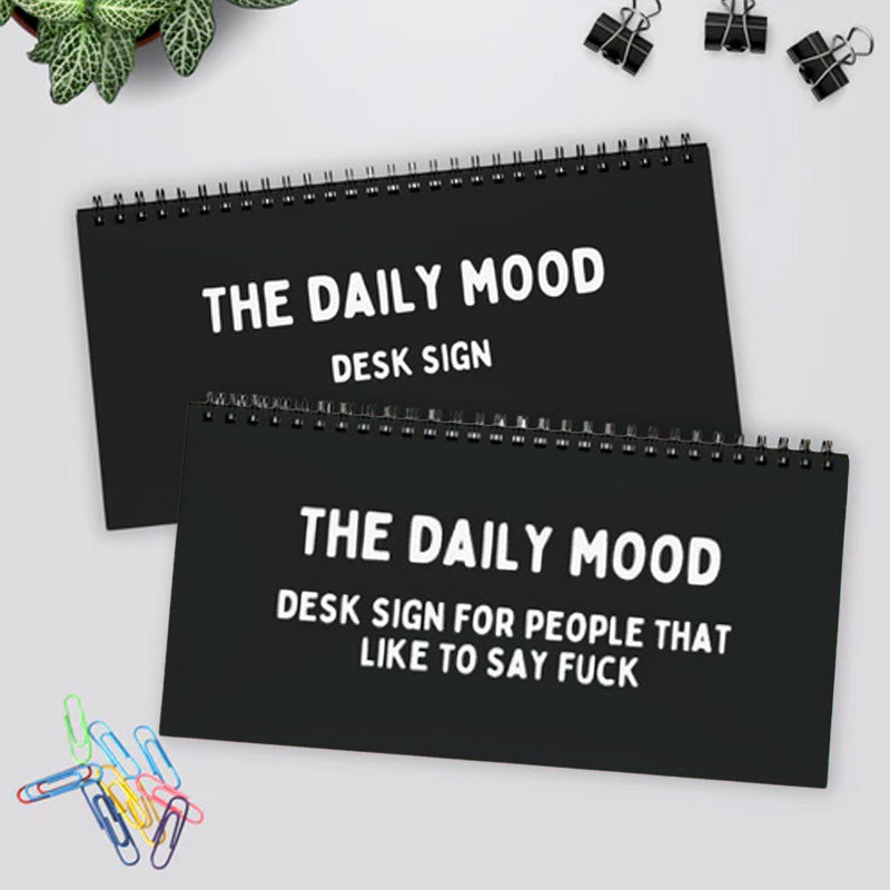 The Daily Mood Desk Sign