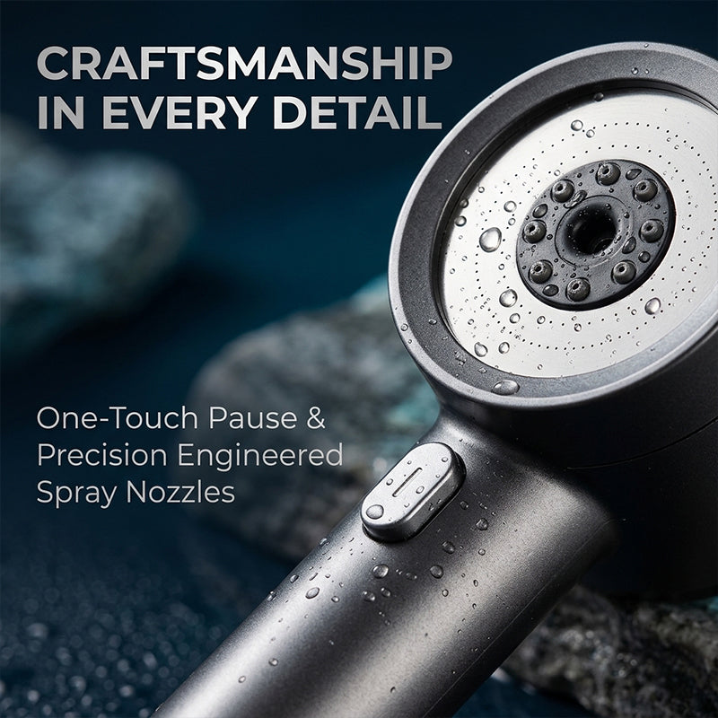 Filtered High-Pressure Shower Head Set