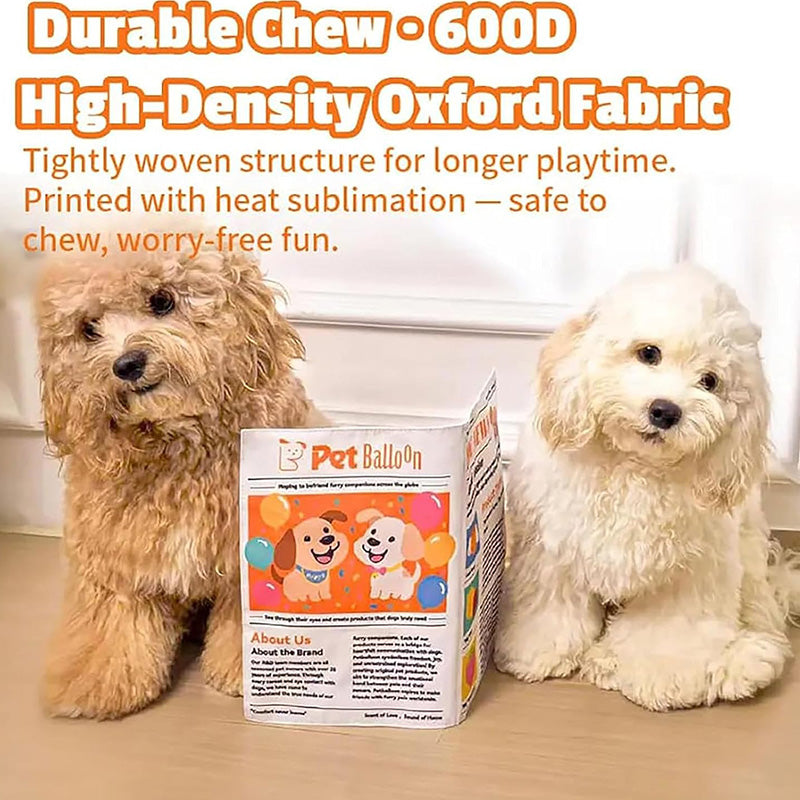 Interactive pet newspaper toy