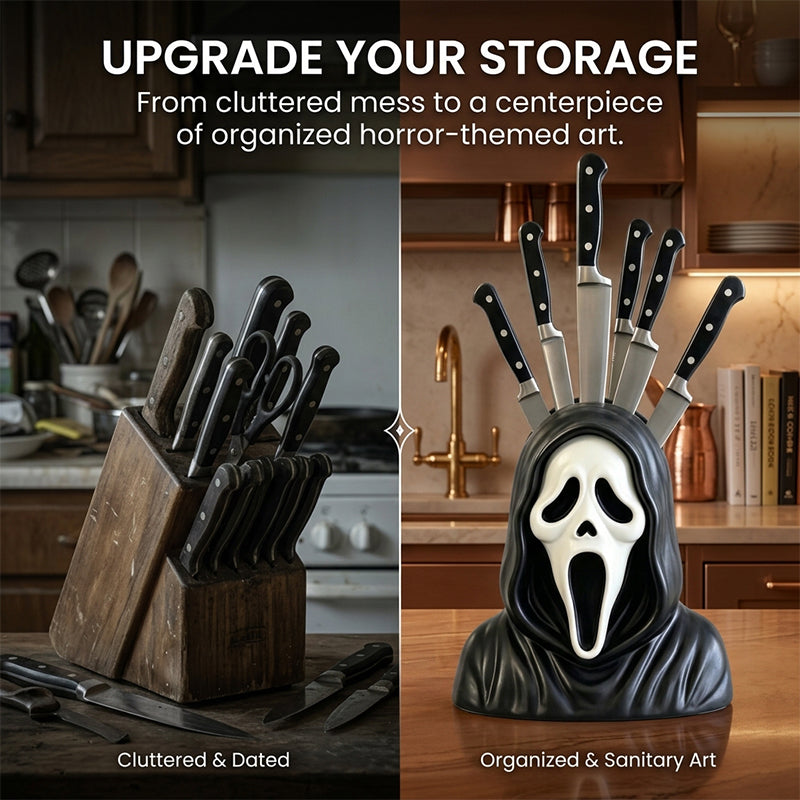 Horror Style Resin Knife Storage Holder