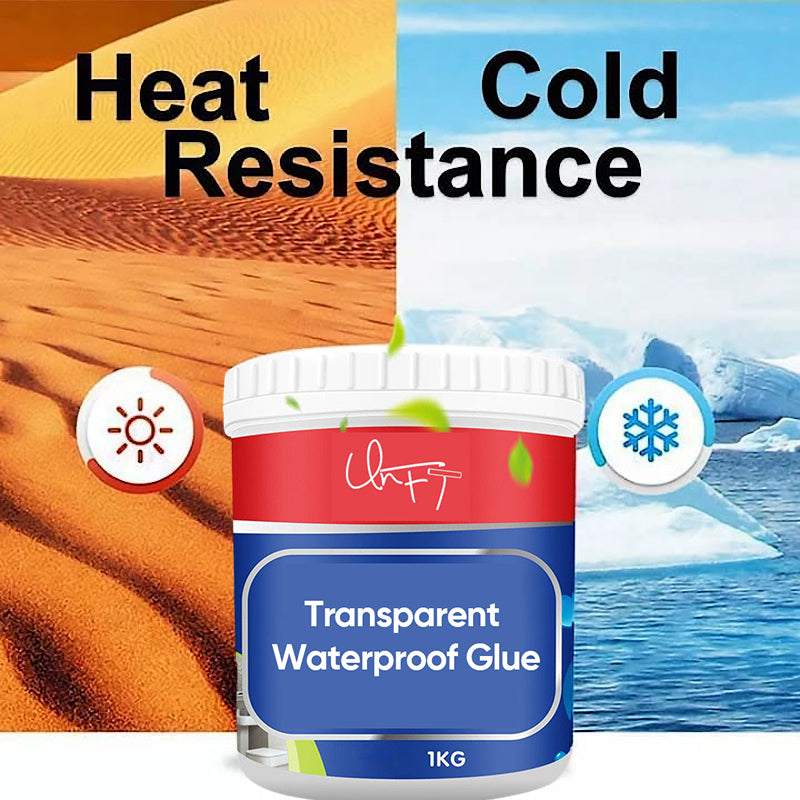 Transparent waterproof glue