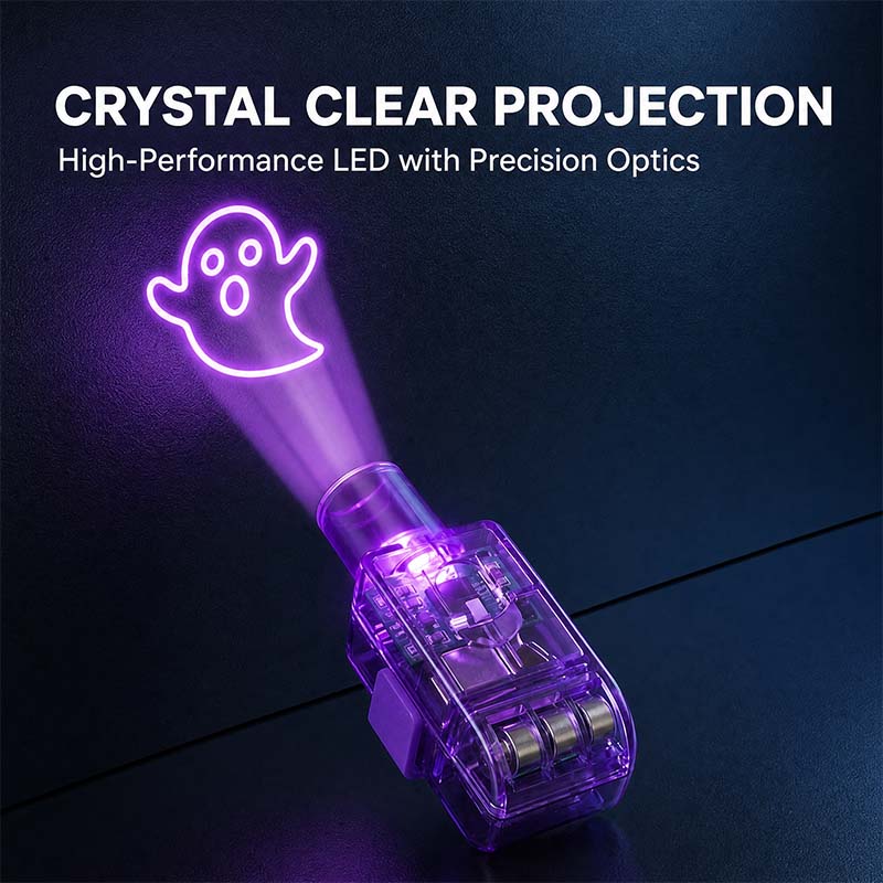 Halloween pattern finger projector lights