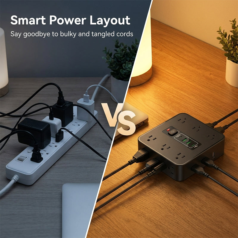 Smart USB Power Strip Extension Hub
