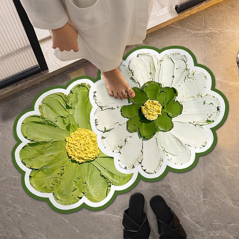 Floral Bathroom Floor Mat