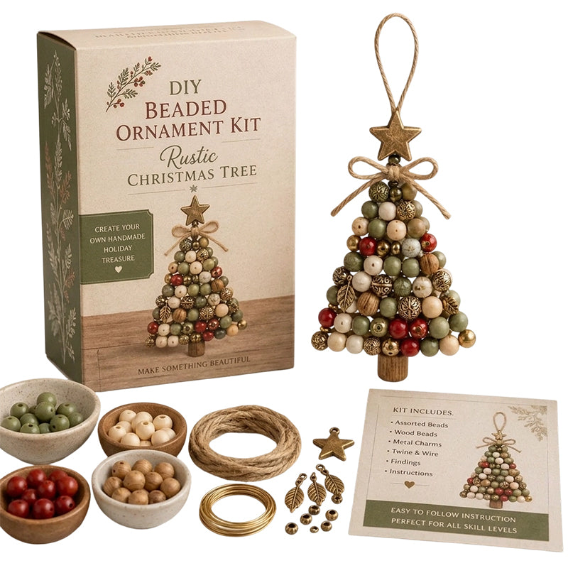 DIY Christmas Tree Beaded Ornament Kit