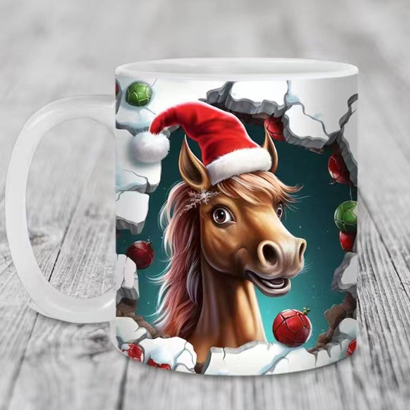 Christmas Animal Pattern Mug