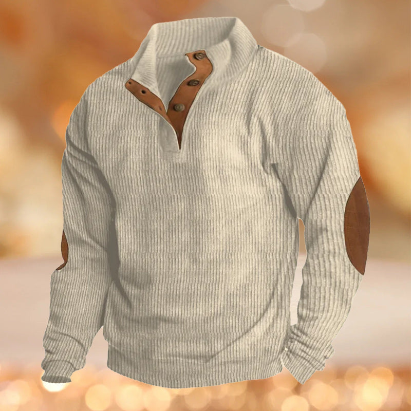 Men's Outdoor Casual Stand Collar Long Sleeve Sweatshirt