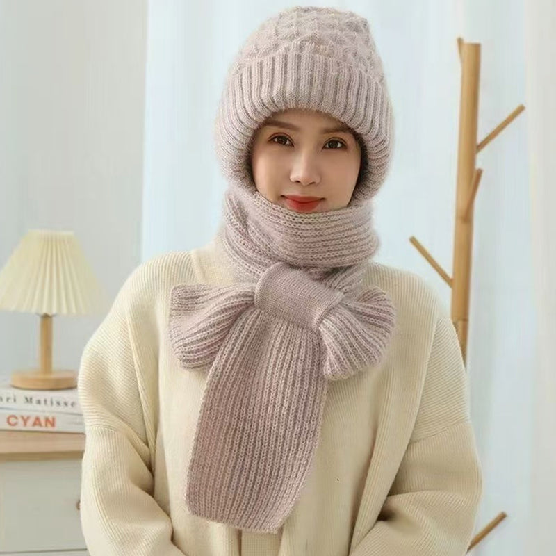 🎄Winter Versatile Knitted Hooded Scarf for Women