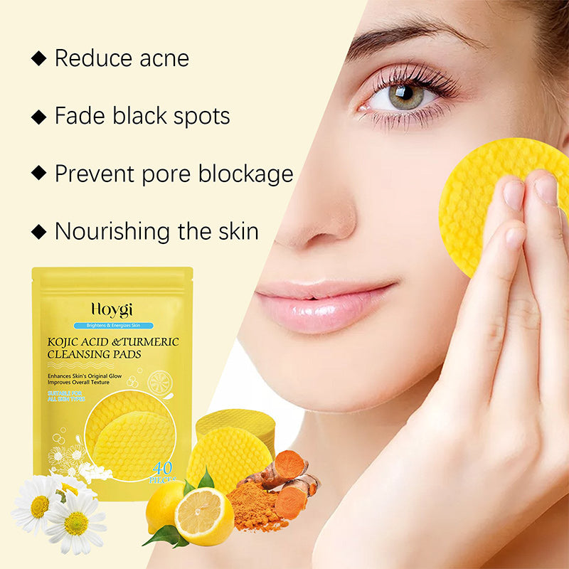 Turmeric Cleansing Exfoliating Pads, Facial Cleansing Skincare