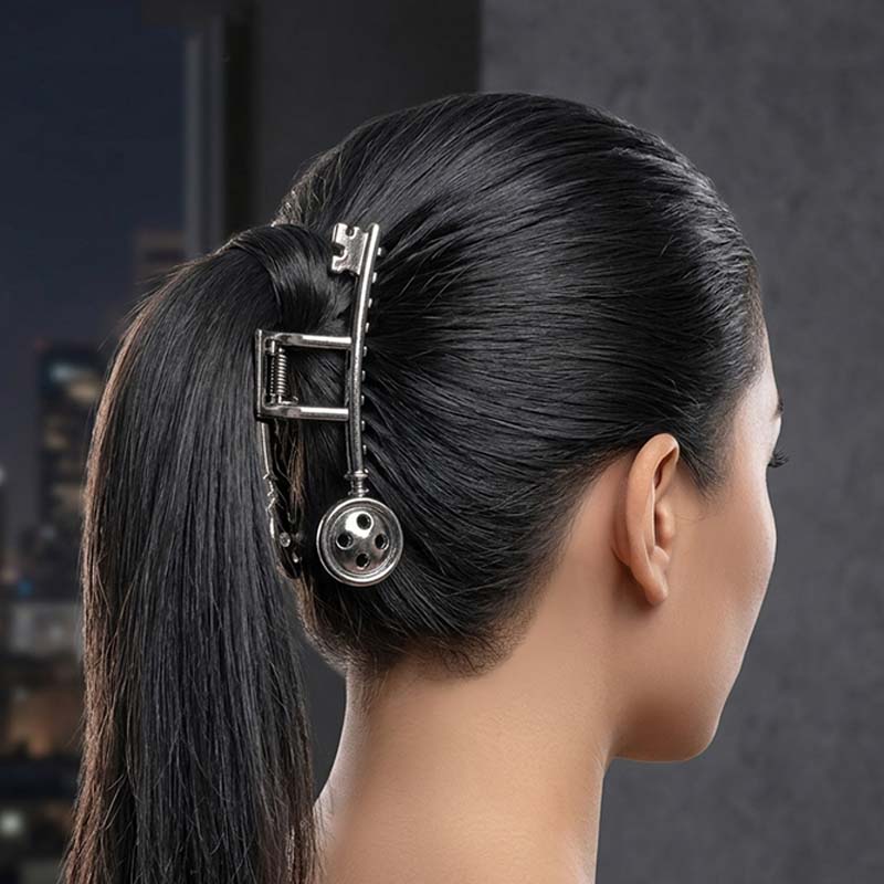 Button Hair Clip