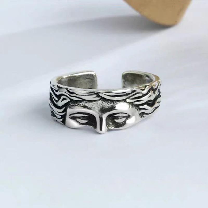 Vintage Venus Half Face Ring