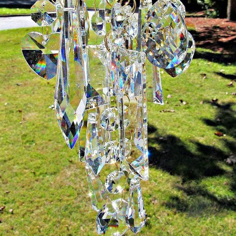 Aurora Crystal Glass Wind Chime