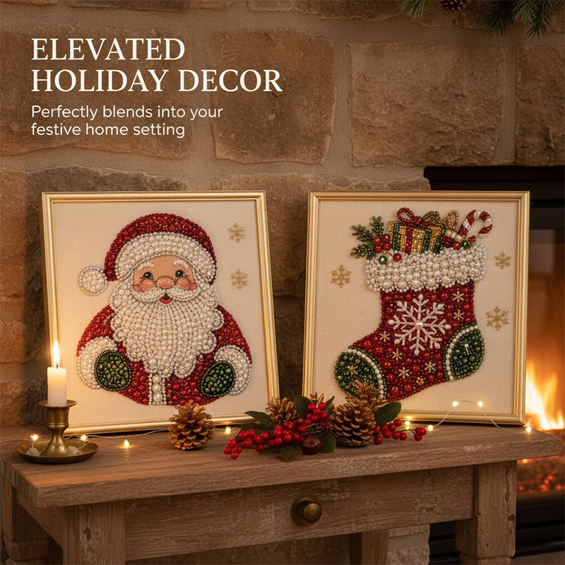 DIY Christmas Pearl Diamond Painting Art Kit