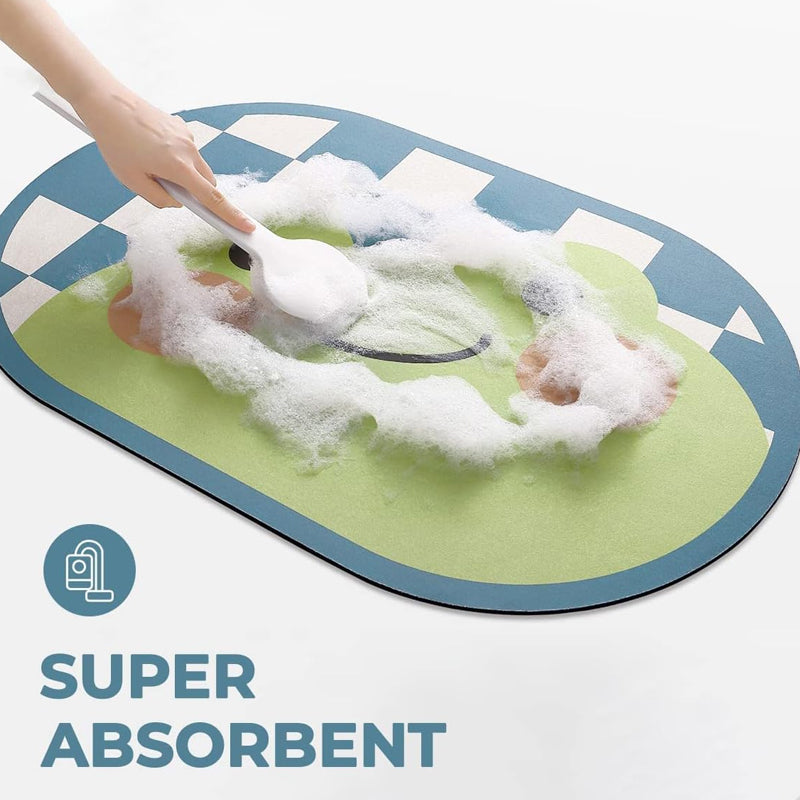 Microfiber non-slip cartoon floor mat