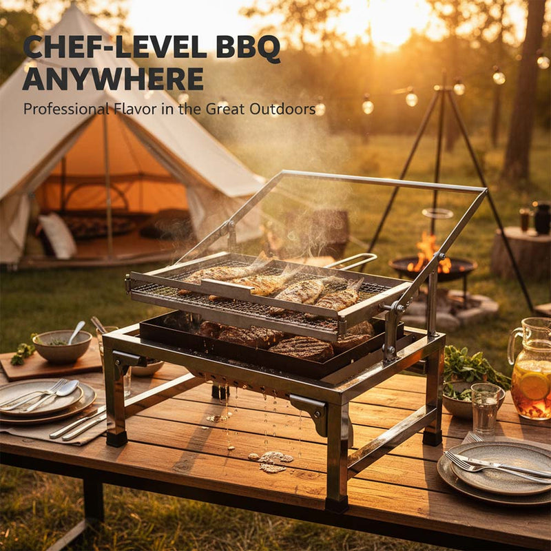Portable Stainless Steel BBQ Grill