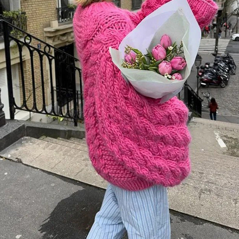Loose Flared Sleeve Knit Sweater