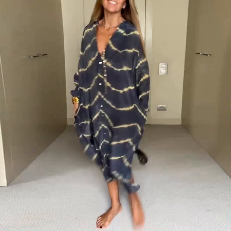 Loose V-neck Dress